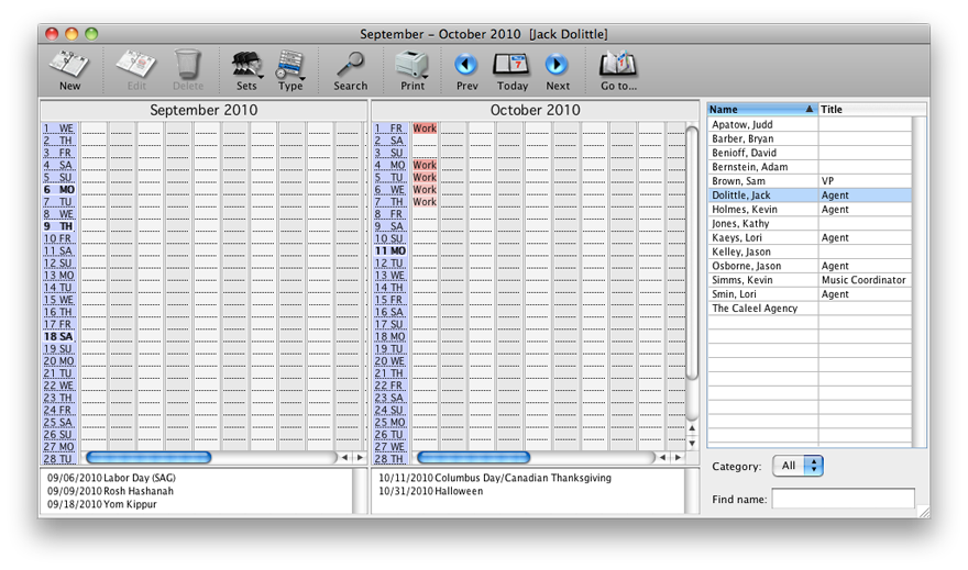 Screenshot: Mac BTL Scheduler